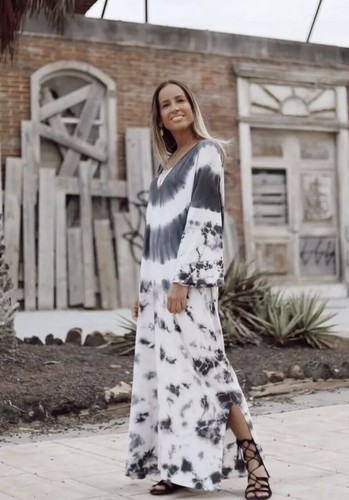 Zara tie dye tunic dress - tie,
