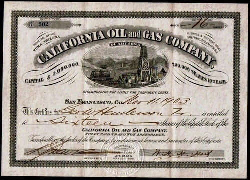 1903 arizona california oil - arizona,