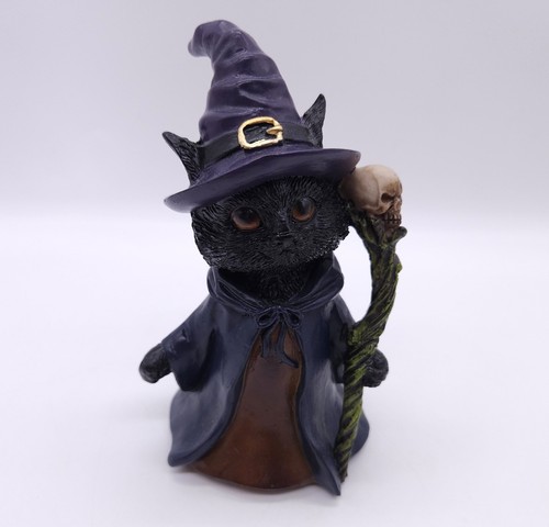 Whiskered wizard black cat - whiskered,