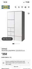 Ikea visthus grey - ikea, grey/white