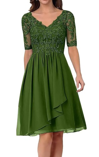 Chiffon dresses lace - chiffon, appliques