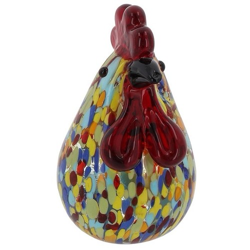 Art glass handmade chicken - in,