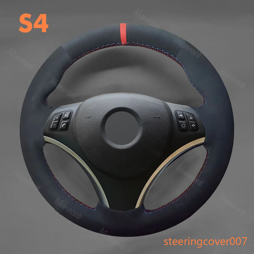 Alcantara red stripe steering - stripe,