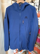 Mountain Equipment Echo Hooded Jacket Blue, Full Zip, Medium