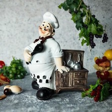 Resin Chef Figurine Chef Kitchen Decor Collection Unique Display Model Crafts