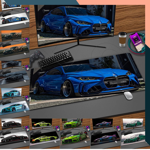 Sports car gaming mouse pad - sports,