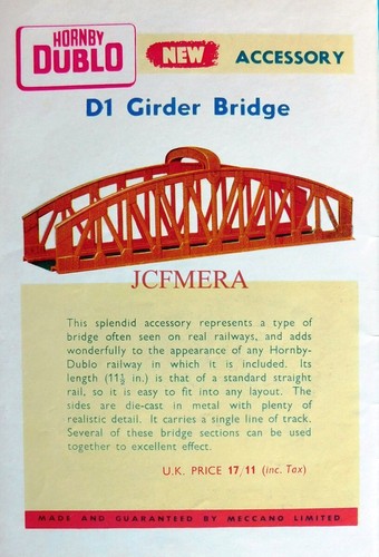 Hornby dublo girder - 'd1,