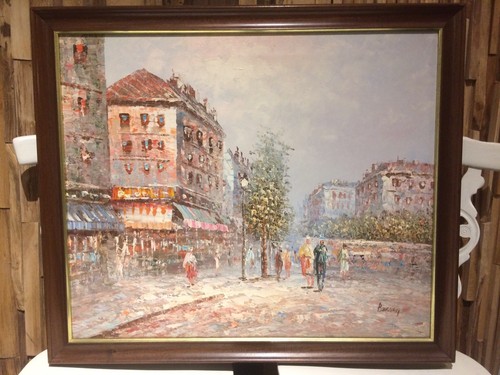 Mid century french oil - mid,