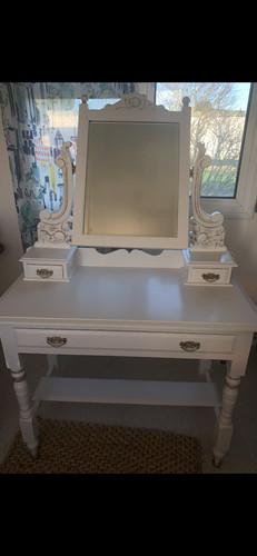 Painted dressing table vintage - table,