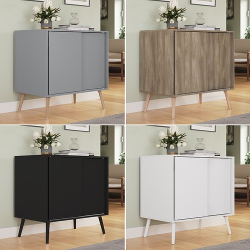 Door sliding chest cabinet - 2-door,