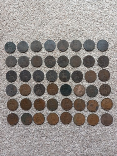 British pennies pre - british, pre-decimal
