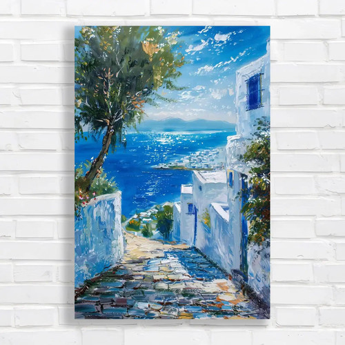 Vibrant mediterranean seaside - vibrant,