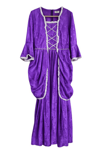 Purple lace trim medieval - purple,