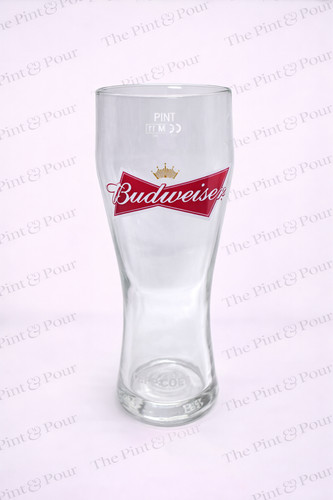 Budweiser pint beer glasses - a,