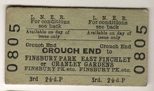 Railway ticket LNER Crouch End