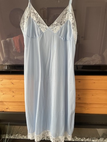 1970s vintage pale blue - pale, nylon