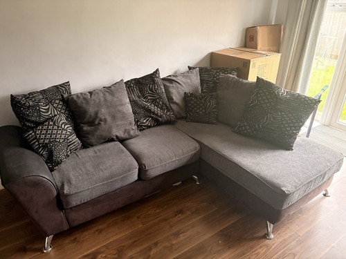 Scs grey and black - scs, sofa
