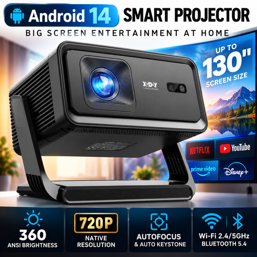 Android projector 360 ansi - projector,