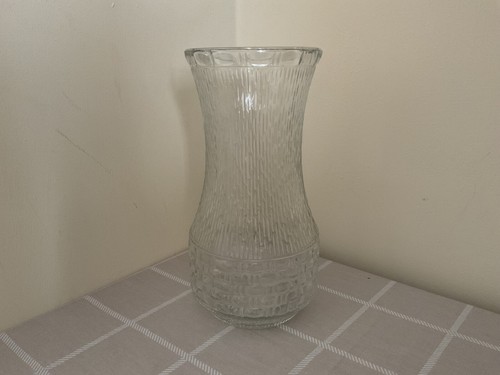 Vintage large glass vase - vintage, 9.5