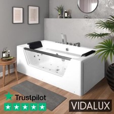 Vidalux WB35 Premium Whirlpool & Airspa Bath, White