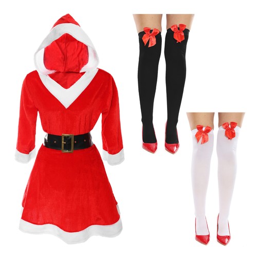 Miss santa velour dress - velour, +