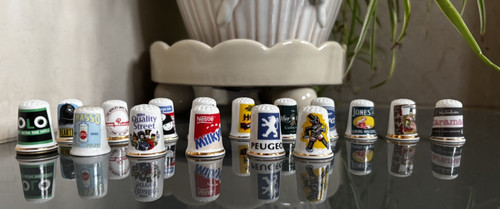 Job lot vintage thimbles - lot,
