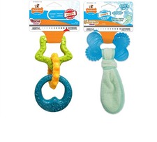 Nylabone Puppy Chew Toys Freeze For Teething Pups Gentle and Tough Cleans Teeth