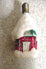 VINTAGE  PAINTED MILK GLASS ~