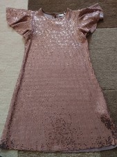 Next Girls Gold & Pink Glitter