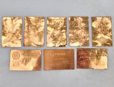Vintage Copper Engraved