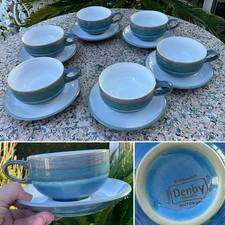 RARE Set 6 DENBY AZURE COAST