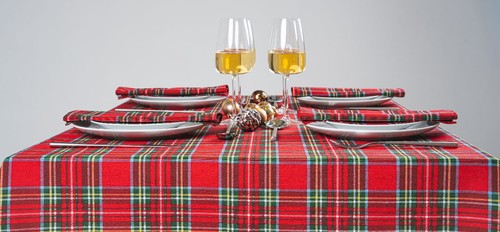 Square christmas tablecloth - square,