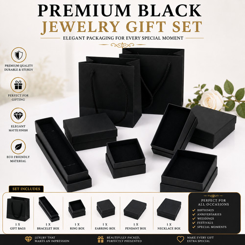 Jewellery box black - jewellery, ring