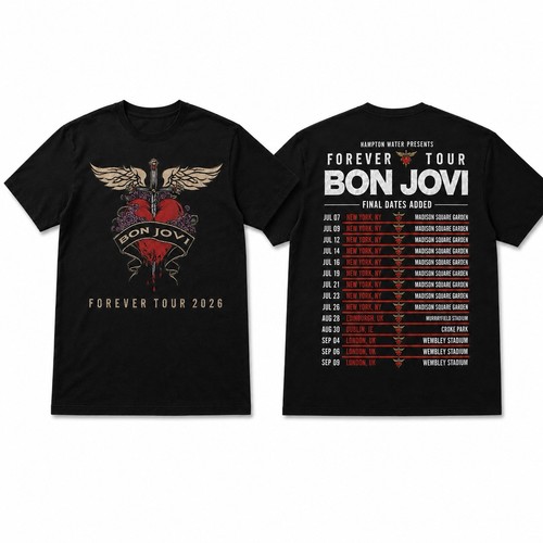 Bon jovi forever tour shirt - bon,
