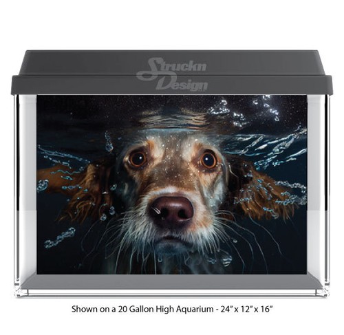 Black brown swimming deep - black,