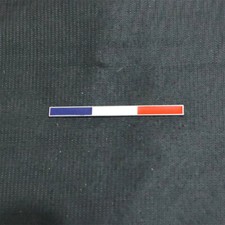 1x France Siilver Flag Chrome