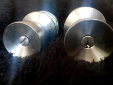 Vintage Retro Door Lock Handles Mechanism metal latch WEISER pair 2 Handles 