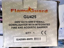 Mains GU10 Eyeball Downlighter In White