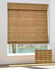 Cordless Bamboo Roman Shades