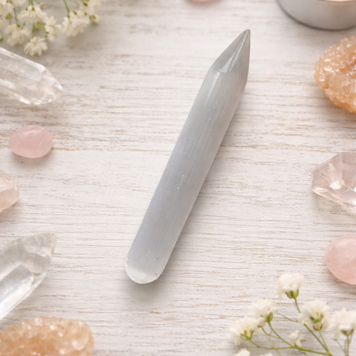Selenite wand obelisk reiki - obelisk,