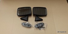 CLASSIC MINI MATT BLACK DOOR MIRRORS (PAIR OF) - FLAT GLASS -  CMR-38LH/RH