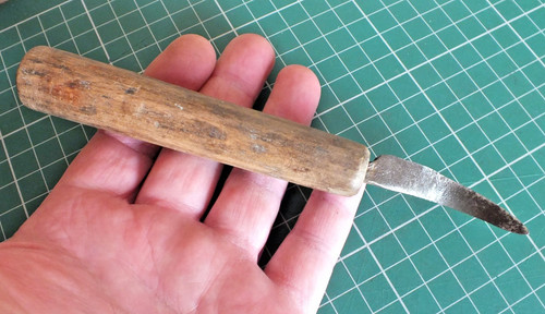 Antique leather makers skiving - leather,