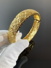 24K 24Ct  Lady’s Gold Filled Adult Size 2.8 Bangle Bracelet (IMPERFECT) Ref:-285