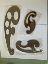 French Curve Ruler Rulers Technical Drawing Stencil Templates set of 3 or single