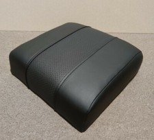 Cubby Box Lid, Land Rover Defender 90 / 110, Black perforated with Black stitch