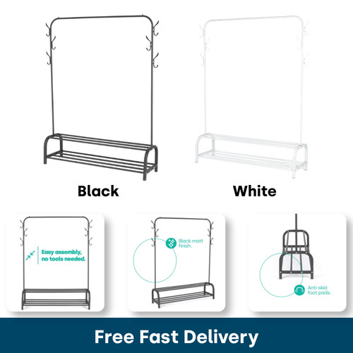Livivo clothes rail with - with, shoe