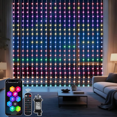 Rgbic smart curtain lights - smart,