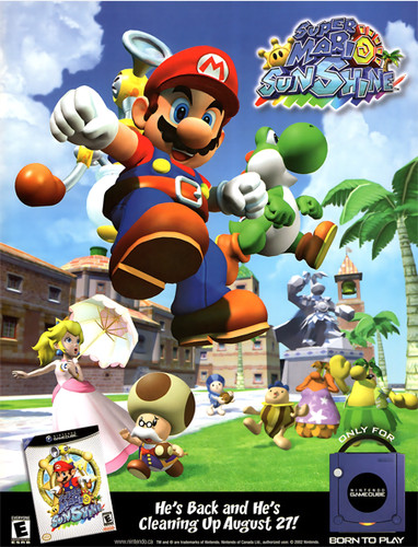 Super mario sunshine nintendo - super,