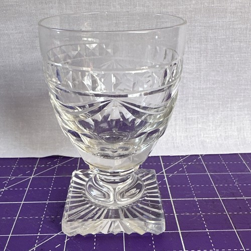 Clear glass british rummer - british,