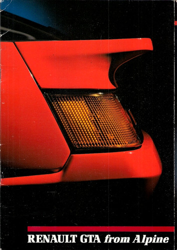 Renault alpine gta 1988 - alpine, 1988-1989